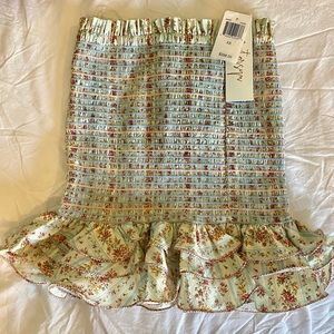 PETERSYN Barrett smocked mini skirt size xs NWT